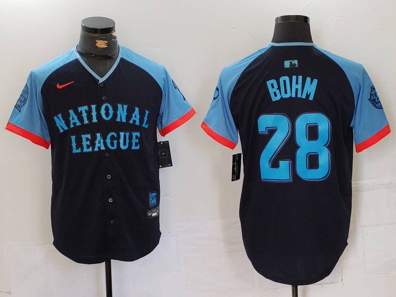 Men Philadelphia Phillies #28 Bohm Blue All star 2024 Nike MLB Jersey style 1->philadelphia phillies->MLB Jersey